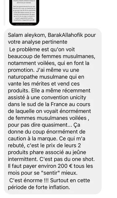 Témoignage Unicity 7